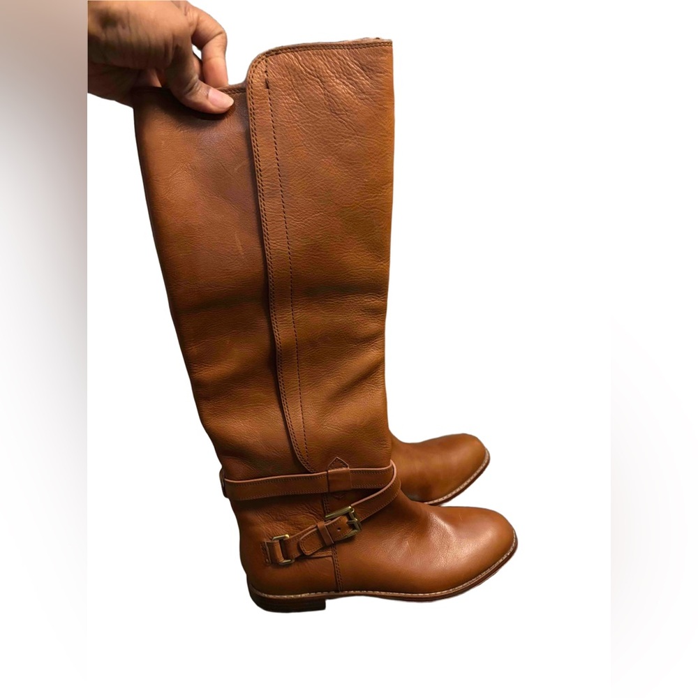 Coach Tan Leather Knee High Boots
